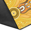 Australia Aboriginal Inspired Area Rug - Aboriginal Yellow Color Dot Art Vector Background