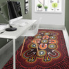 Australia Aboriginal Inspired Area Rug - Australian Aboriginal Dot Design Vector Painting