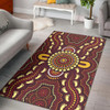 Australia Aboriginal Inspired Area Rug - Aboriginal Style Of Concentration Art