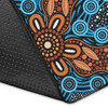 Australia Aboriginal Inspired Area Rug - River And Land Aboriginal Art Painting