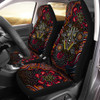 Australia Car Seat Cover - Aboriginal Dreaming Frog Dot Art Painting