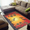 Australia Aboriginal Inspired Area Rug - Tree On The Hill, Aboriginal Style Of Background Depicting Nature