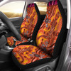 Australia Car Seat Cover - Aussie Lizard Indigenous Art