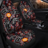 Australia Car Seat Cover - Aussie Indigenous Hunting dot art painting