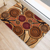 Australia Aboriginal Inspired Door Mat - Indigenous Tree Aboiginal Inspired Dot Painting Style Door Mat