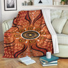 Australia Aboriginal Inspired Blanket - Aboriginal Dot Art Pattern Background