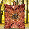 Australia Aboriginal Inspired Blanket - Aboriginal Dot Art Pattern Background
