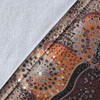 Australia Aboriginal Inspired Blanket - Aboriginal Dot Orange And Purple Dreams