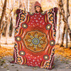 Australia Aboriginal Inspired Blanket - Dot Design Vector Aboriginal Artwork