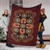 Australia Aboriginal Inspired Blanket - Australian Aboriginal Dot Design Vector Painting