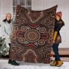 Australia Aboriginal Inspired Blanket - Aboriginal Style Of Background