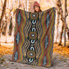 Australia Aboriginal Inspired Blanket - Aboriginal Dot Design Seamless Background
