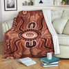 Australia Aboriginal Inspired Blanket - Land Aboriginal Art Painting Background