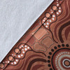 Australia Aboriginal Inspired Blanket - Land Aboriginal Art Painting Background