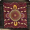 Australia Aboriginal Inspired Quilt - Foots Print Aboiginal Inspired Dot Painting Style