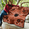 Australia Aboriginal Inspired Quilt - Indigenous Map Aboiginal Inspired Dot Painting Style