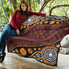 Australia Aboriginal Inspired Quilt - Indigenous Art Aboriginal Inspired Dot Painting Style 3