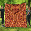 Australia Aboriginal Inspired Quilt - Indigenous Art Aboriginal Inspired Dot Painting Style 6