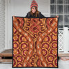 Australia Aboriginal Inspired Quilt - Indigenous Art Aboriginal Inspired Dot Painting Style 6