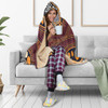 Australia Aboriginal Inspired Hooded Blanket - Indigenous Art Aboriginal Inspired Dot Painting Style 3