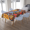 Australia Aboriginal Inspired Tablecloth - Indigenous Art Aboriginal Inspired Dot Painting Style 7