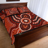 Australia Aboriginal Inspired Quilt Bed Set - River Aboiginal Inspired Dot Painting Style