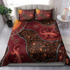 Australia Aboriginal Inspired Bedding Set - Lizard Aboriginal Inspired Dot Painting Style