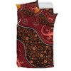 Australia Aboriginal Inspired Bedding Set - Lizard Aboriginal Inspired Dot Painting Style