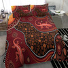 Australia Aboriginal Inspired Bedding Set - Lizard Aboriginal Inspired Dot Painting Style