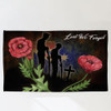 Australia Anzac Day Flag - Lest We Forget With Poppies Flowers Watercolor Style Flag Australia Anzac Day Flag - Lest We Forget With Poppies Flowers Watercolor Style Flag