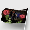 Australia Anzac Day Flag - Lest We Forget With Poppies Flowers Watercolor Style Flag Australia Anzac Day Flag - Lest We Forget With Poppies Flowers Watercolor Style Flag