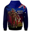 Australia Anzac Day Hoodie - Custom Lest We Forget Rosemary Soldier Anzac Spirit Hoodie