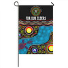 Naidoc Week Flag - Australia Culture Art With River And Tortoise Aboriginal Inspired Dot Art Flag