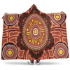 Australia Aboriginal Inspired Hooded Blanket - Aboriginal Circle Pattern Style