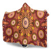 Australia Aboriginal Inspired Hooded Blanket - Aboriginal Art Dot Painting 02