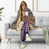 Australia Aboriginal Inspired Hooded Blanket - Aboriginal Dot Design Seamless Background