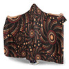 Australia Aboriginal Inspired Hooded Blanket - Aboriginal Dot Mandala Art Style