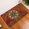 Australia Aboriginal Inspired Door Mat -  Aboriginal Connection Concept Art Background