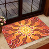 Australia Aboriginal Inspired Door Mat - Yellow Aboriginal Dot Artwork