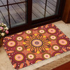 Australia Aboriginal Inspired Door Mat - Aboriginal Art Dot Painting 02