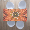 Australia Aboriginal Inspired Tablecloth - Aboriginal Dot Art Pattern Background