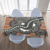 Australia Aboriginal Inspired Tablecloth - Crocodile Aboriginal Dot Art Vector
