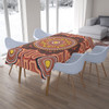 Australia Aboriginal Inspired Tablecloth - Aboriginal Circle Pattern Style