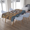 Australia Aboriginal Inspired Tablecloth - Aboriginal Dot Circle Art