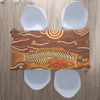Australia Aboriginal Inspired Tablecloth - Fish Aboriginal Dot Artwork