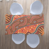 Australia Aboriginal Inspired Tablecloth - Australian Aboriginal Art Dot Art Orange