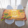 Australia Aboriginal Inspired Tablecloth - Leaf Aboriginal Art Background