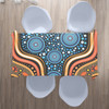 Australia Aboriginal Inspired Tablecloth - Blue Aboriginal Style Of Dot Painting