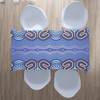 Australia Aboriginal Inspired Tablecloth - Blue Aboriginal Artwork