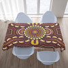 Australia Aboriginal Inspired Tablecloth - Aboriginal Style Of Concentration Art